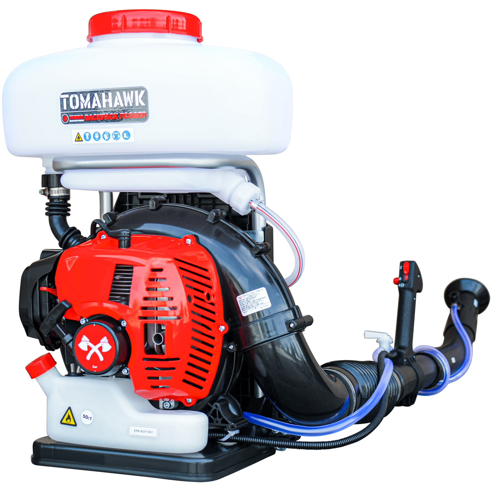 Tomahawk Turbo Backpack Mosquito Fogger Sprayer and Leaf Blower Combo - 3.7 Gal. Tank, 0.5 GPM, 300 PSI, Model# TMD14